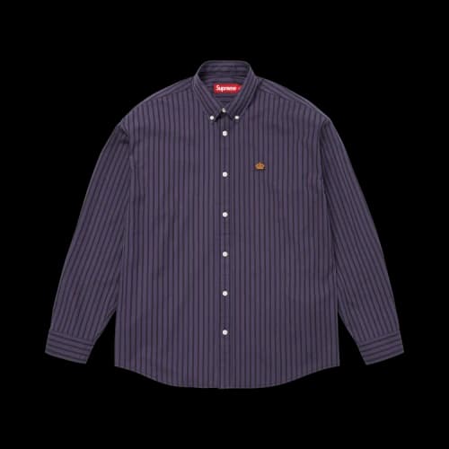 Supreme Stripe Shirt 'Purple'