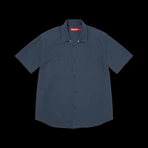 Supreme Cigarette Short-Sleeve Shirt 'Navy'