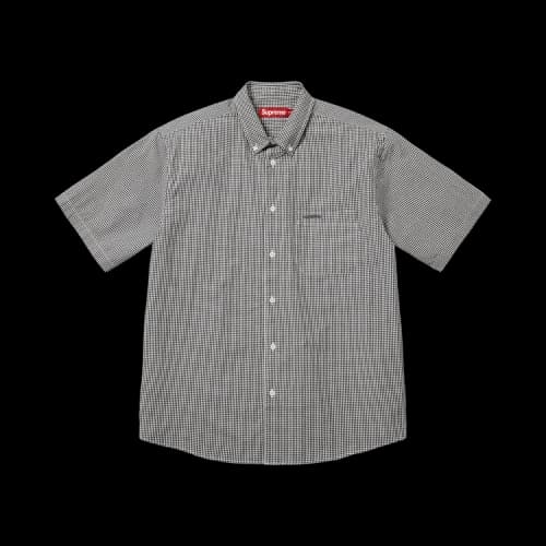 Supreme Gingham Short-Sleeve Shirt 'Black'