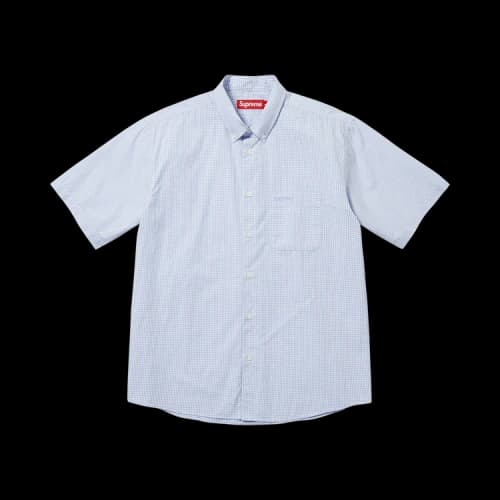 Supreme Gingham Short-Sleeve Shirt 'Blue'