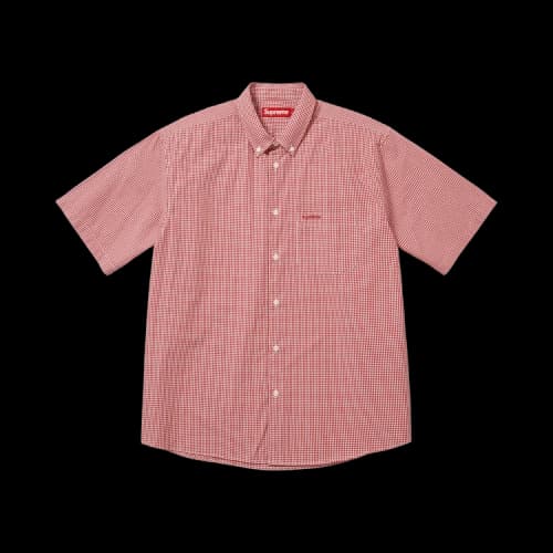 Supreme Gingham Short-Sleeve Shirt 'Red'