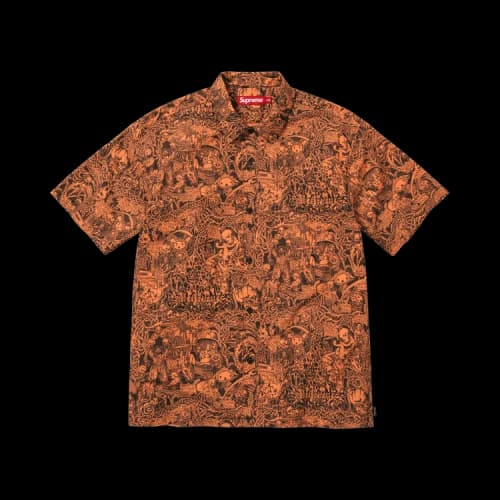 Supreme Wombat Short-Sleeve Shirt 'Orange'
