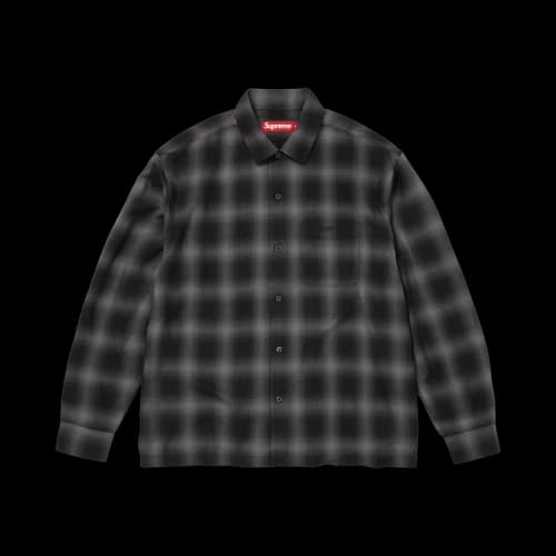 Supreme Shadow Plaid Rayon Shirt 'Black'