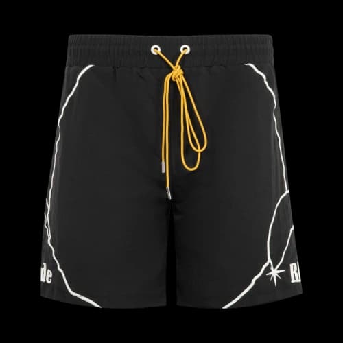 Rhude Moonlight Pista Short 'Black/White'
