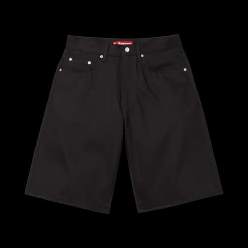 Supreme Baggy Selvedge Denim Short 'Rigid Black'