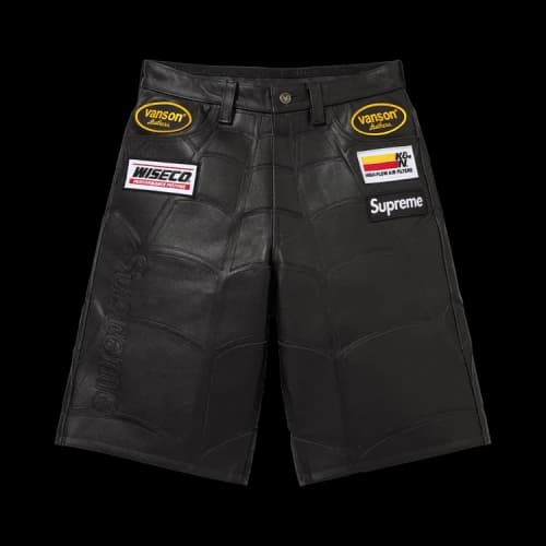 Supreme x Vanson Leathers Spider-Man Short 'Black'