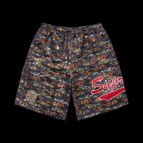 Supreme Floral Jacquard Short 'Navy'