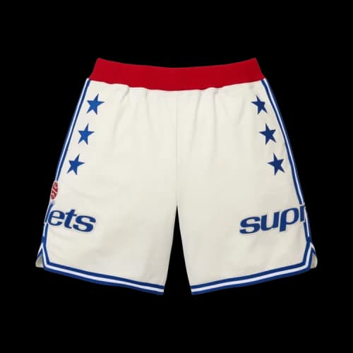Supreme x Mitchell & Ness Teams Short 'White'
