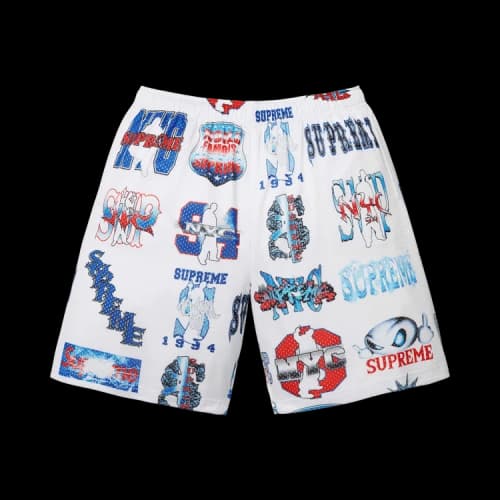 Supreme Flash Mesh Short 'White'