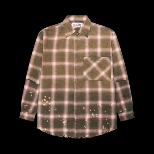 Satoshi Nakamoto Patchwork Flannel 'Red'