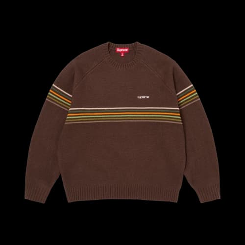 Supreme Raised Stripe Sweater 'Brown'
