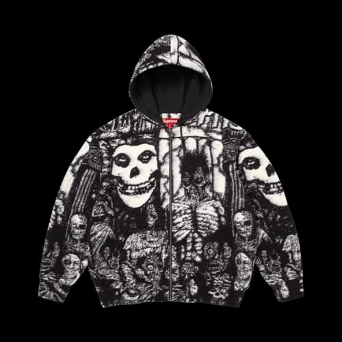 Supreme x The Misfits Zip Up Hooded Sweater 'Black'