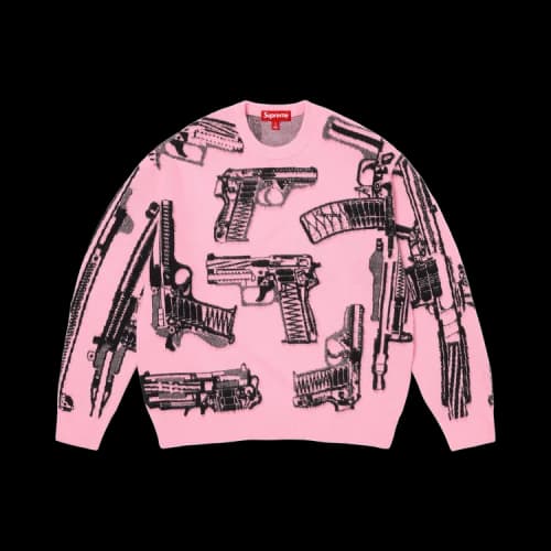 Supreme Guns Sweater 'Pink'
