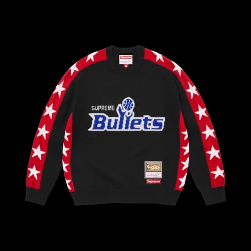 Supreme x Mitchell & Ness Teams Sweater 'Black'
