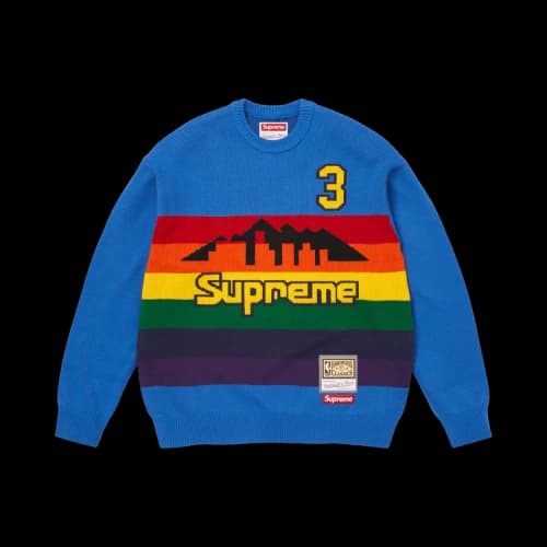 Supreme x Mitchell & Ness Teams Sweater 'Royal'