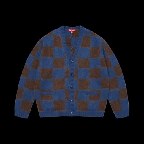 Supreme Checkerboard Cardigan 'Blue'