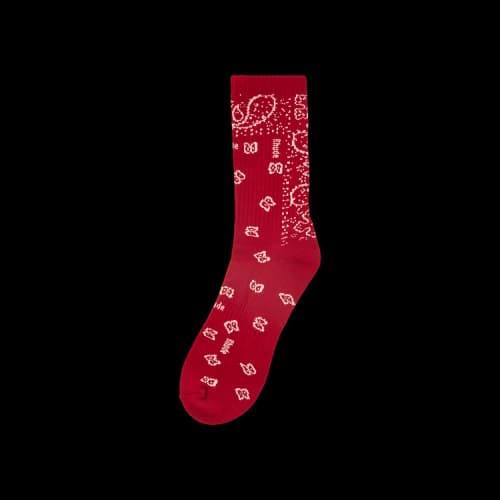 Rhude Logo Bandana Sock 'Red'