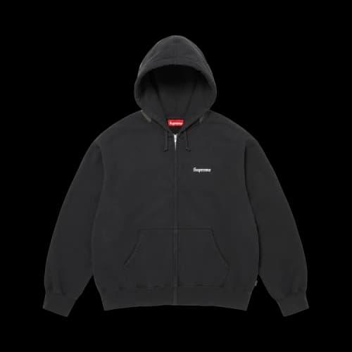 Supreme Paris Is Burning Zip Up Hooded Sweatshirt 'Black'