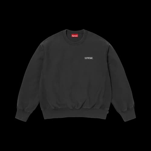 Supreme Washed Crewneck 'Black'