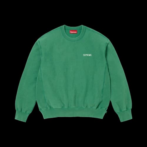 Supreme Washed Crewneck 'Green'