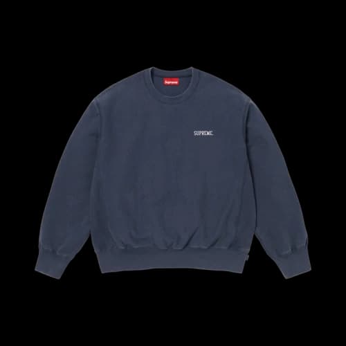 Supreme Washed Crewneck 'Navy'
