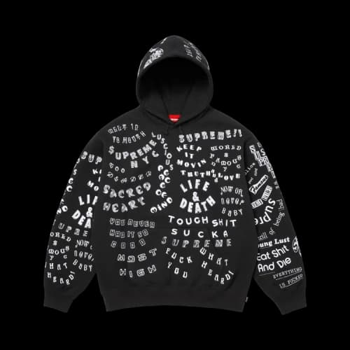 Supreme Too Deadly Hooded Sweatshirt 'Black'