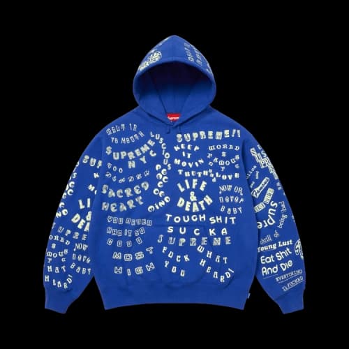Supreme Too Deadly Hooded Sweatshirt 'Royal'