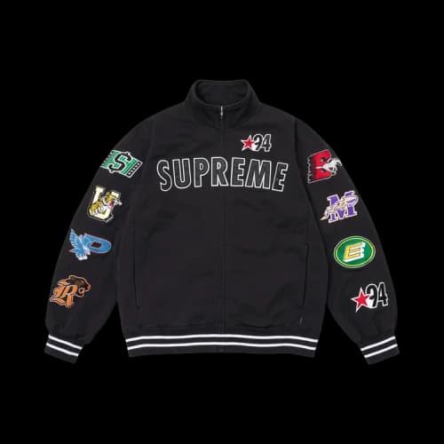 Supreme Mascots Zip Up Sweatshirt 'Black'