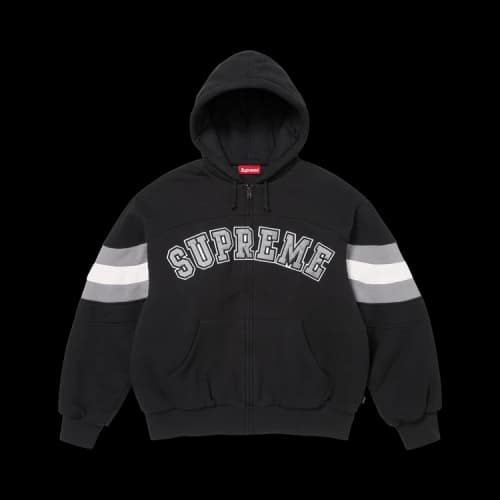 Supreme Filled Zip Up Hooded Sweatshirt 'Black'