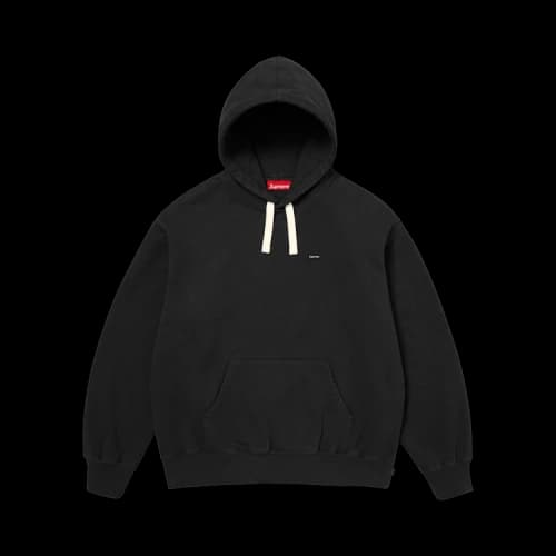 Supreme Small Box Drawcord Hooded Sweatshirt 'Black'