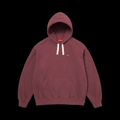Supreme Small Box Drawcord Hooded Sweatshirt 'Maroon'