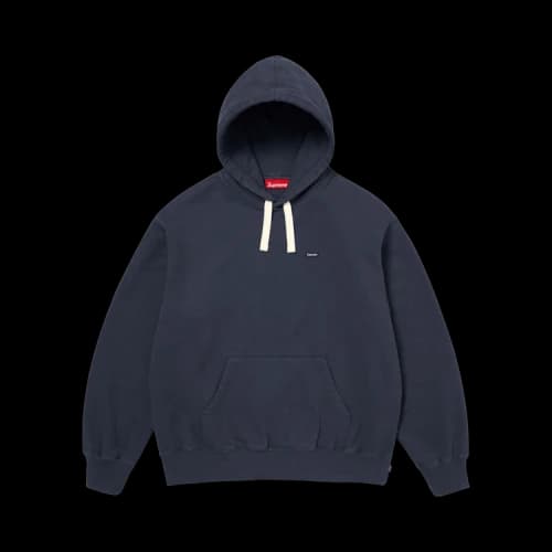 Supreme Small Box Drawcord Hooded Sweatshirt 'Navy'