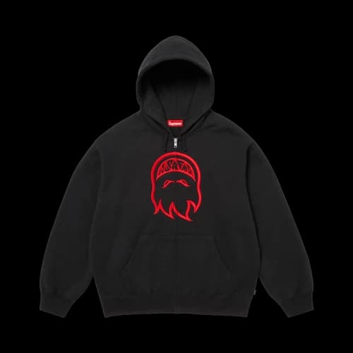 Supreme x Spitfire Zip Up Hooded Sweatshirt 'Black'