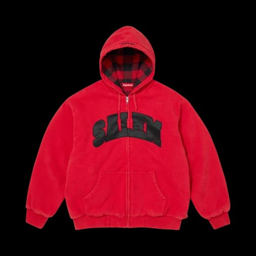 Supreme x Salem Zip Up Hooded Sweatshirt 'Red'