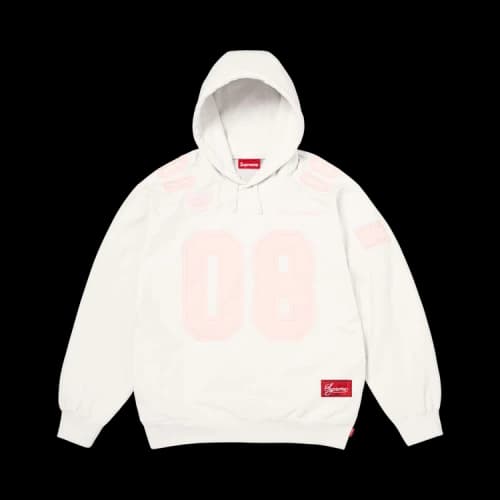 Supreme Jersey Hooded Sweatshirt 'White'