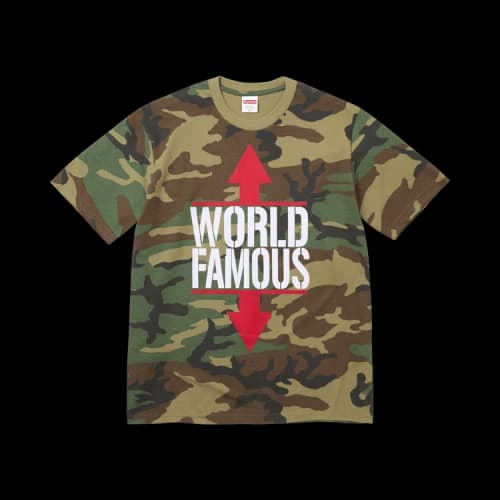 Supreme World Famous Tee 'Woodland Camo'