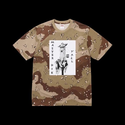 Supreme x Mike Kelley Tee 'Chocolate Chip Camo'