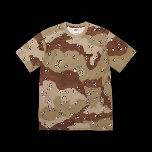 Supreme x Mike Kelley Banner Tee 'Chocolate Chip Camo'