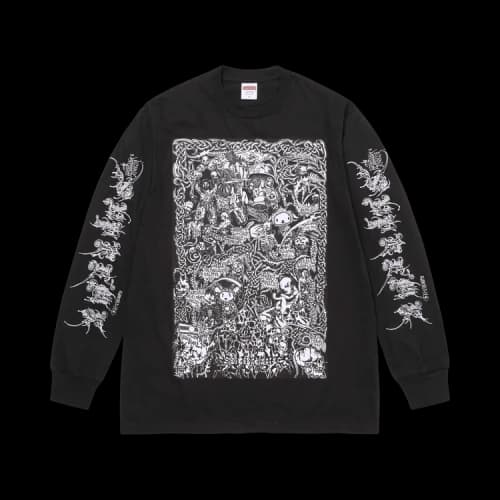 Supreme Wombat Long-Sleeve Tee 'Black'