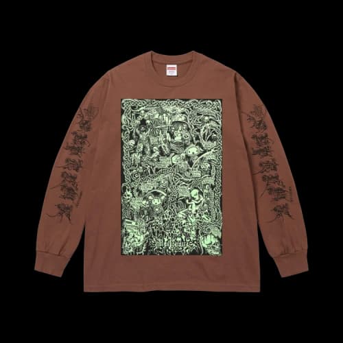 Supreme Wombat Long-Sleeve Tee 'Brown'