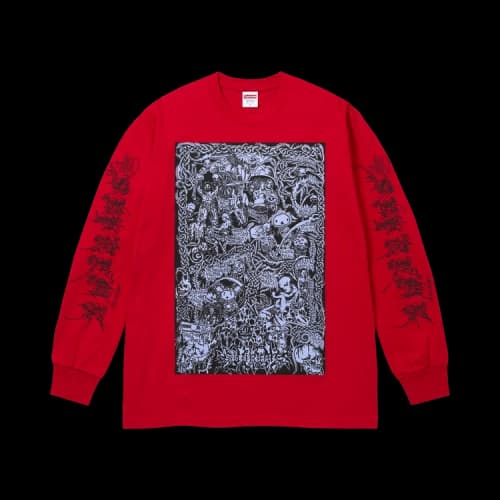 Supreme Wombat Long-Sleeve Tee 'Red'