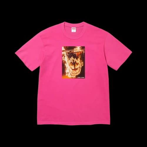 Supreme x Spitfire Flag Tee 'Fuchsia'