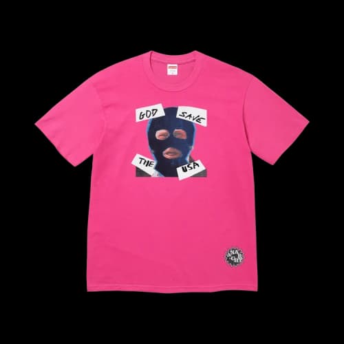 Supreme God Save Us Tee 'Fuchsia'