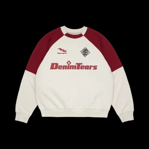 Denim Tears DT Sport Color Blocked Crewneck 'Grey'
