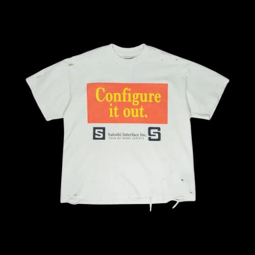 Satoshi Nakamoto Configure Tee 'White'