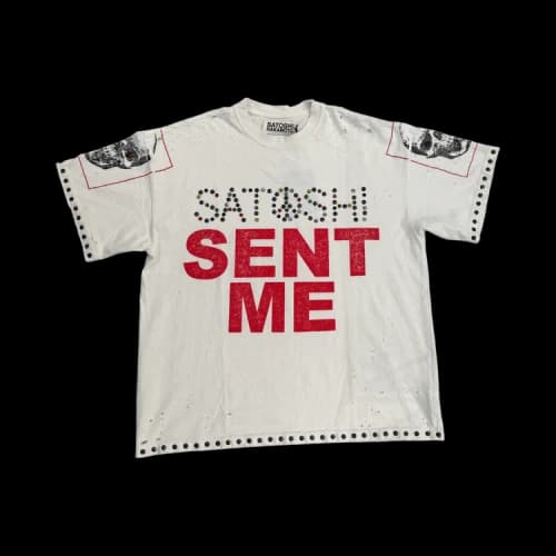 Satoshi Nakamoto Satoshi Sent Me Tee 'White'