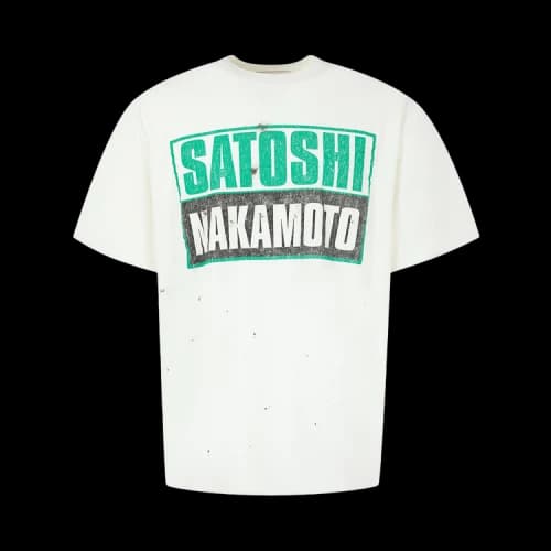 Satoshi Nakamoto Minute Man Press Tee 'White'