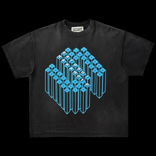 Satoshi Nakamoto Gridlock T-Shirt 'Washed Black'