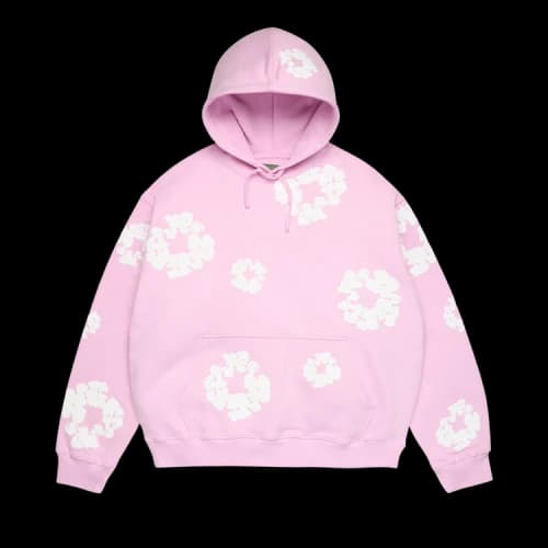 Denim Tears Powder Cotton Wreath Hoodie 'Pink'
