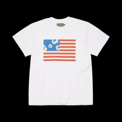 Denim Tears Wreath Flag Tee 'White'